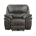 Plush Modern Living Room Sofa Set 3Pc Power Reclining Sofa Loveseat Chair Gray Microfiber Upholstery Usb Port Solid Wood Frame Furniture Gray Microfiber Wood Primary Living Space Modern Plywood,Solid Wood 6 Seat