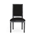 Dining Chair Black Fabric