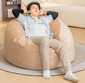 Bean Bag Chair 4Foot Luxurious Velvet Ultra Soft Fur With High Rebound Memory Foam For Adults Plush Lazy Sofa With Fluffy Removable Spong Camel Primary Living Space Soft Casual,Classic,Modern Foam