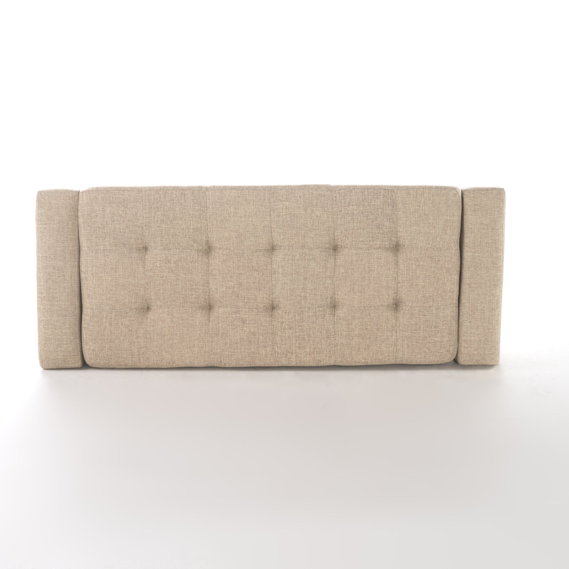 Chelsea Storage Ottoman W Studs Wheat Fabric