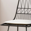 Niez Counter Stool Black Ivory Iron
