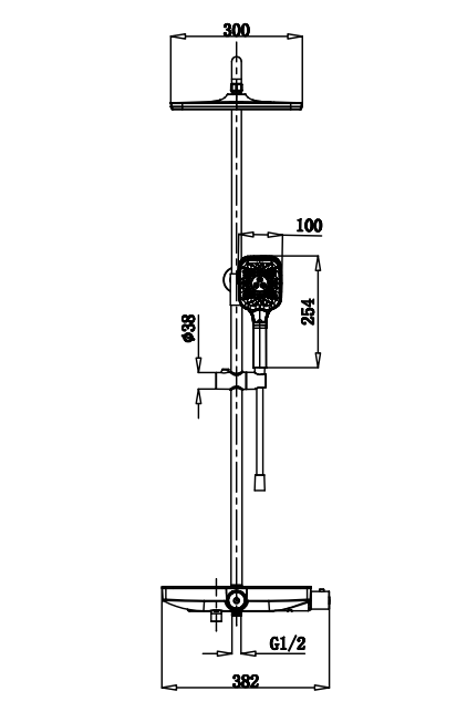 Triple Function Shower System Shower Systems Including Rainfall Showerheads And Handheld Showers Stainless Steel Shower Hose Silver Bathroom Modern Copper