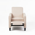 Light Beige Linen Push Back Chair For Elegant Home D Cor Light Beige Fabric