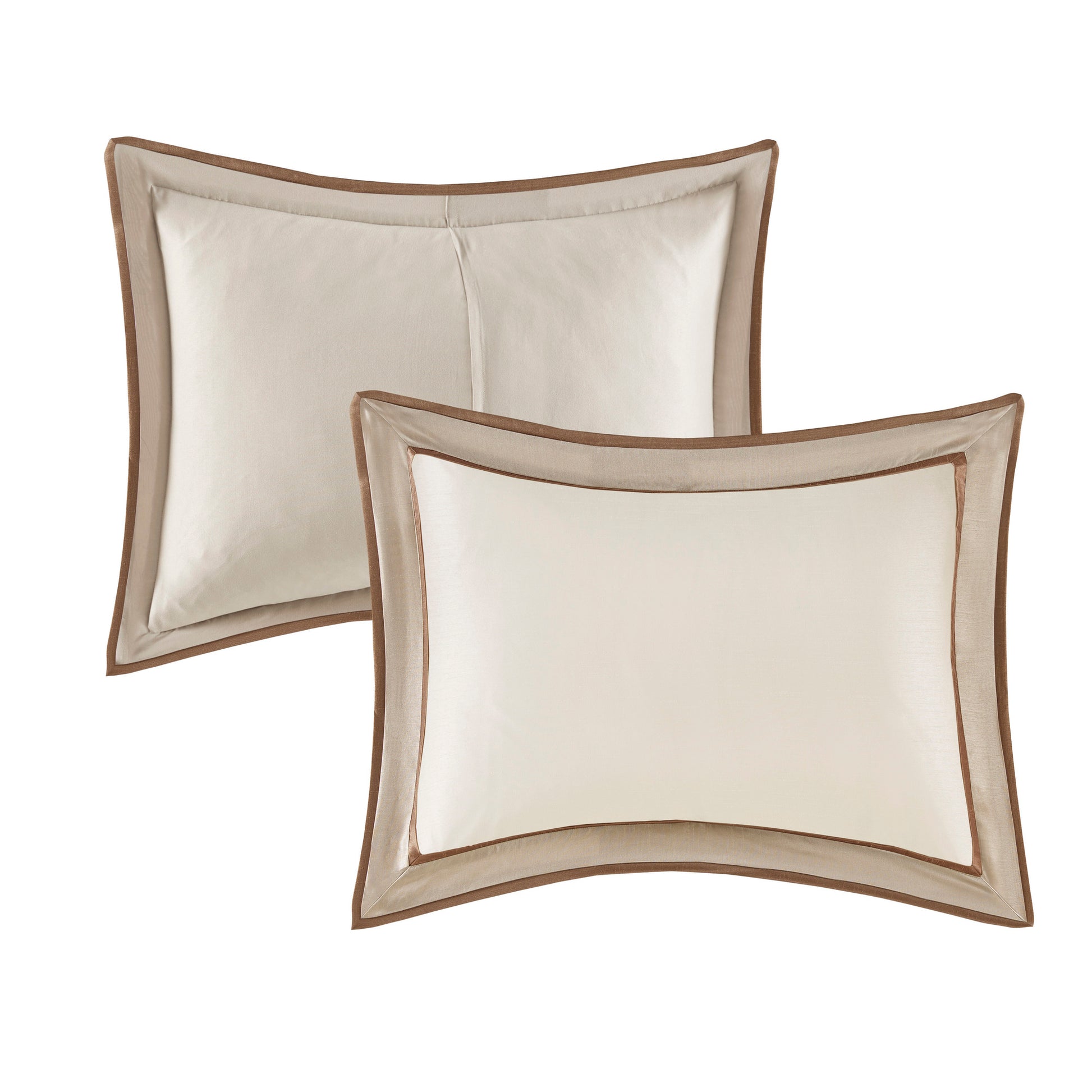 7 Piece Comforter Set Taupe Brown King King Taupe Brown Polyester