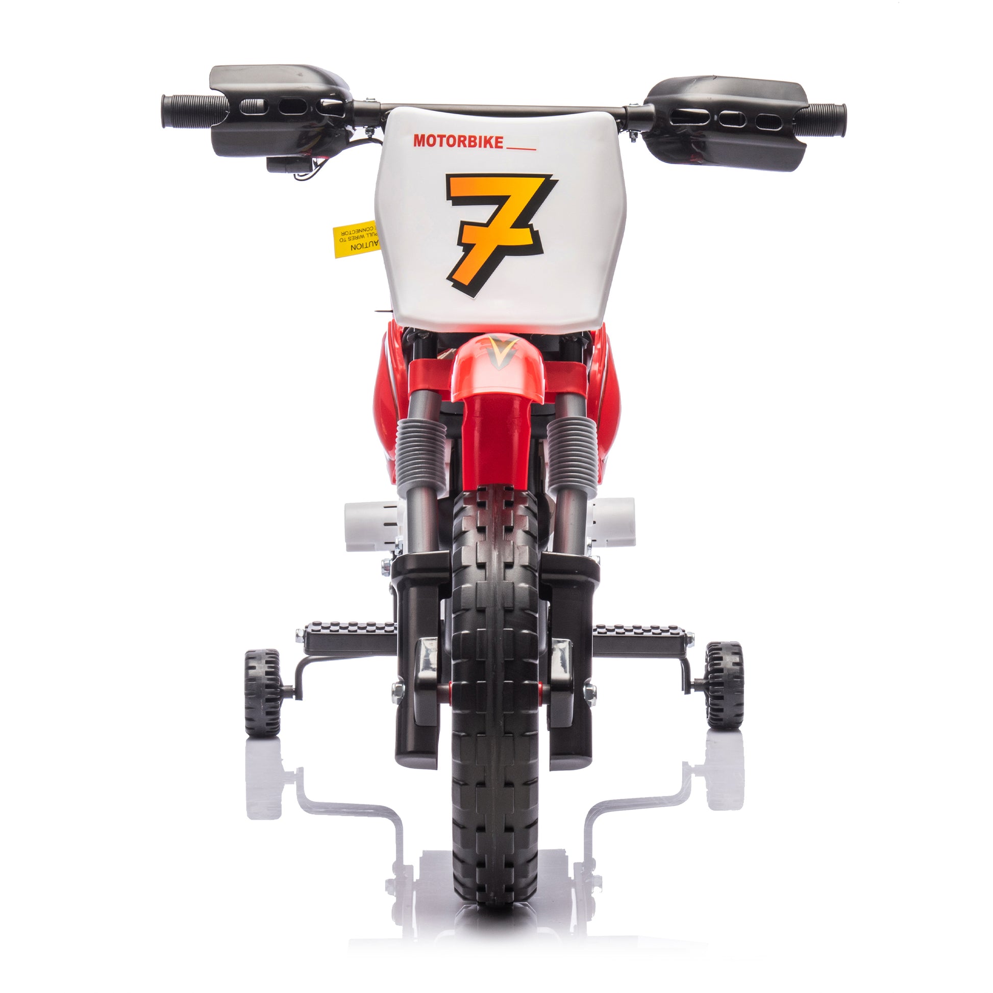 12V Kids Ride On Electric Toy Motorcycle,Rear Suspension,Twist Grip Throttle,Slow Start,Removable Training Wheels,Indie Music Box With Horn And Engine,Simulation Of Dirt Bike Modeling For Kids 3 8. Red 50 99 Lbs Polypropylene