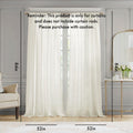 Embroidery Curtain Panel Only 1 Pc Panel White Polyester