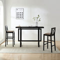 Bar Table, Extra Long Entryway Table For Entryway, Hallway, Living Room, Foyer, Corridor, Rectangular Wood High Top Kitchen Dining Table, Black Matt Black Solid Wood Mdf
