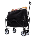 Minimeetall Extention Excollapsible Foldable Wagon Cart Beach Wagon Heavy Duty Utility Cart Utility Wagon Grocery Cart For For Camping Shopping Sports Gardeing Fishing Supports 225Lbs Black Black