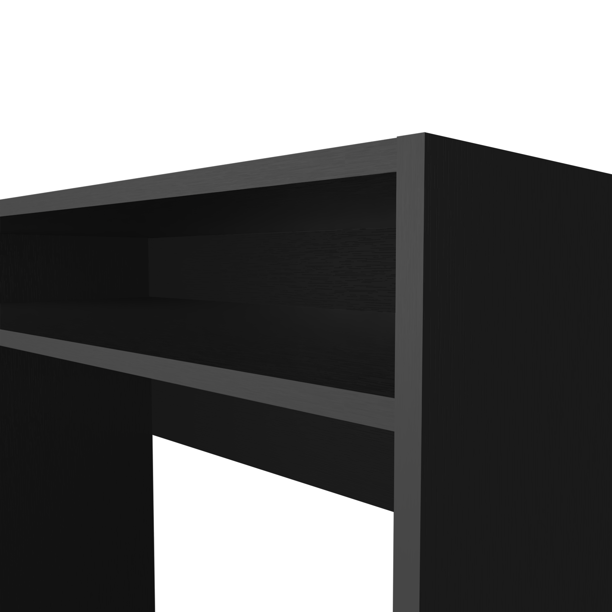 Desk Caraway, Office, Black Black Engineered Wood