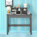 Grey Writing Desk With Hutch Grey Writting Desk Primary Living Space Rectangular Hutch Solid Wood Mdf