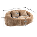 Coolmore Bean Bag Sofa Lazy Sofa Durable Comfort Lounger High Back Bean Bag Chair Couch For Adults And Kids, Indoor & Outdoor, Accent Floor Soft Lounge Chair Coffee Chenille Coffee Foam Chenille 2 Seat