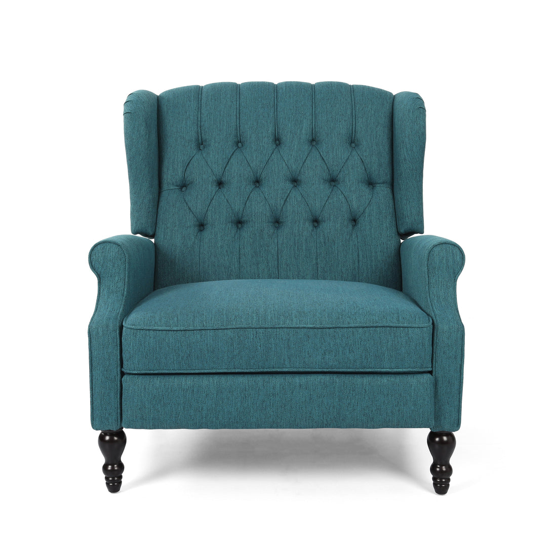 One And Half Seater Recliner Teal Fabric