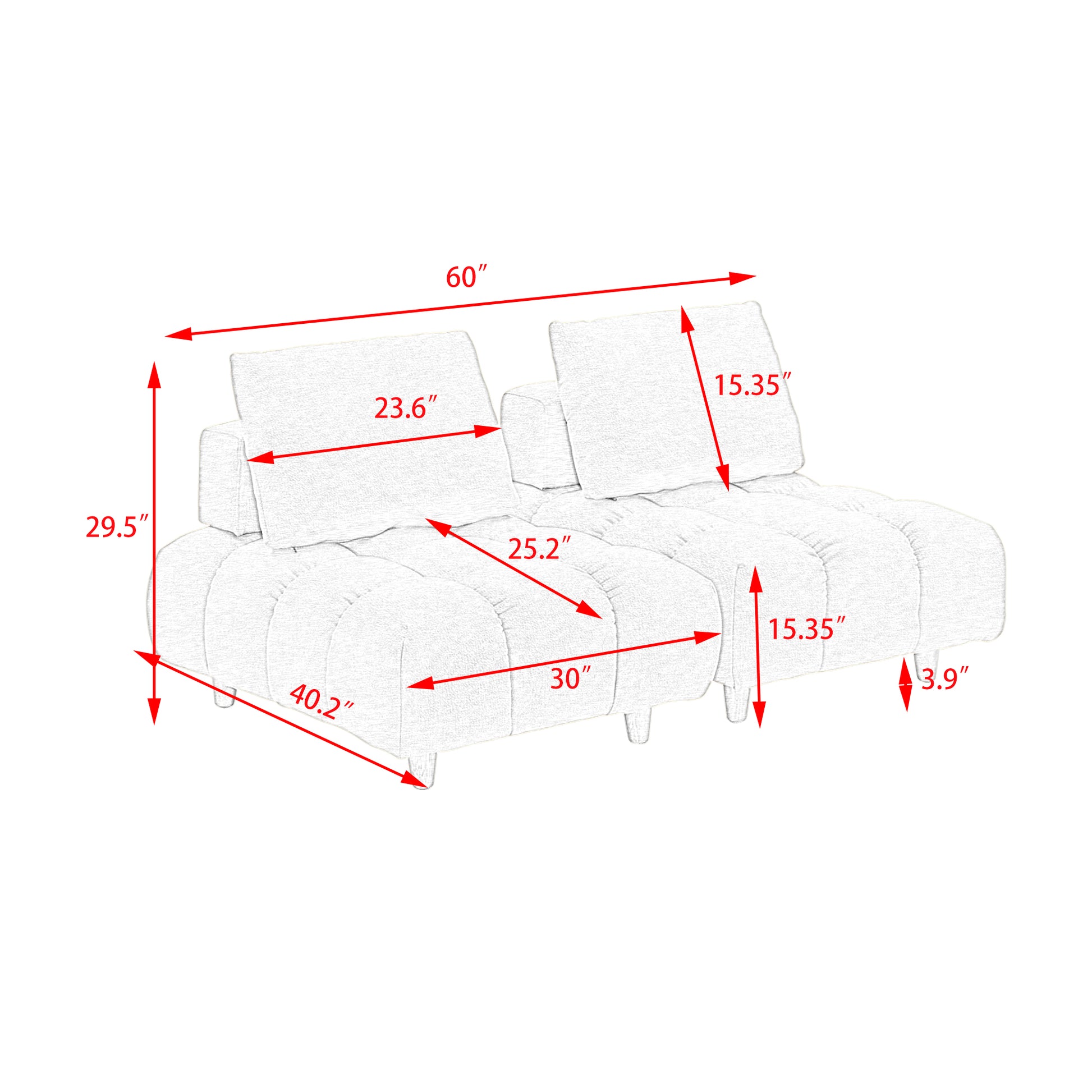 60 Inches Long, Teddy Sofa Fabric, With Spacious And Comfortable Seats, For Apartment Office Living Room Beige Beige Teddy 2 Seat