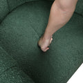 Modern Contemporary Swivel Chair With Ottoman Green Boucle Fabric Upholstery Solid Wood Living Room Furniture Green Primary Living Space Contemporary,Modern Plywood,Solid Wood