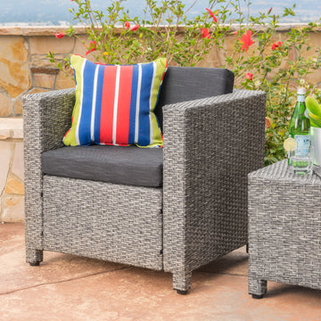 Puerta Club Chair Mp1 Black Rattan