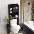 Modern Over The Toilet Space Saver Organization Wood Storage Cabinet For Home, Bathroom Espresso Espresso Mdf