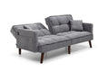 Sofa Bed Sleeper, Large Size, Usb Charging Port, Chenille Fabric Folding Futon Recliner For Living Room Furniture Apartment Bedroom Office Small Spaces Dark Gray Brown Chenille Wood Primary Living Space Medium Soft Tufted Back Modern Rubberwood Square