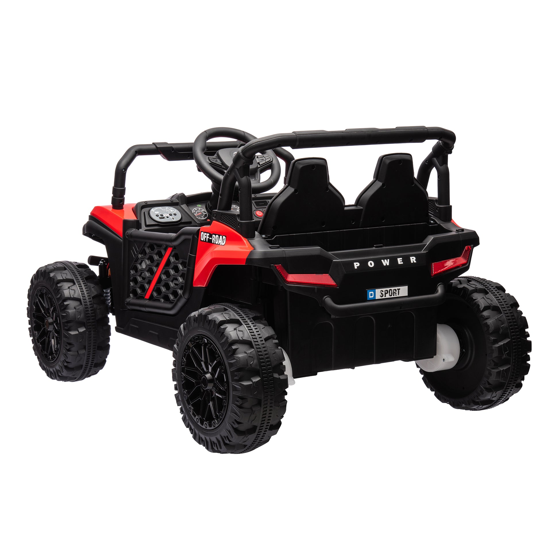 24V Kids Ride On Utv,Electric Toy For Kids W Parents Remote Control,Four Wheel Suspension,Low Start,Adjustable Speed,Multimedia Player,Early Education,Bluetooth,Rear Storage Space For Kids Aged 3 . Red 50 99 Lbs Polypropylene