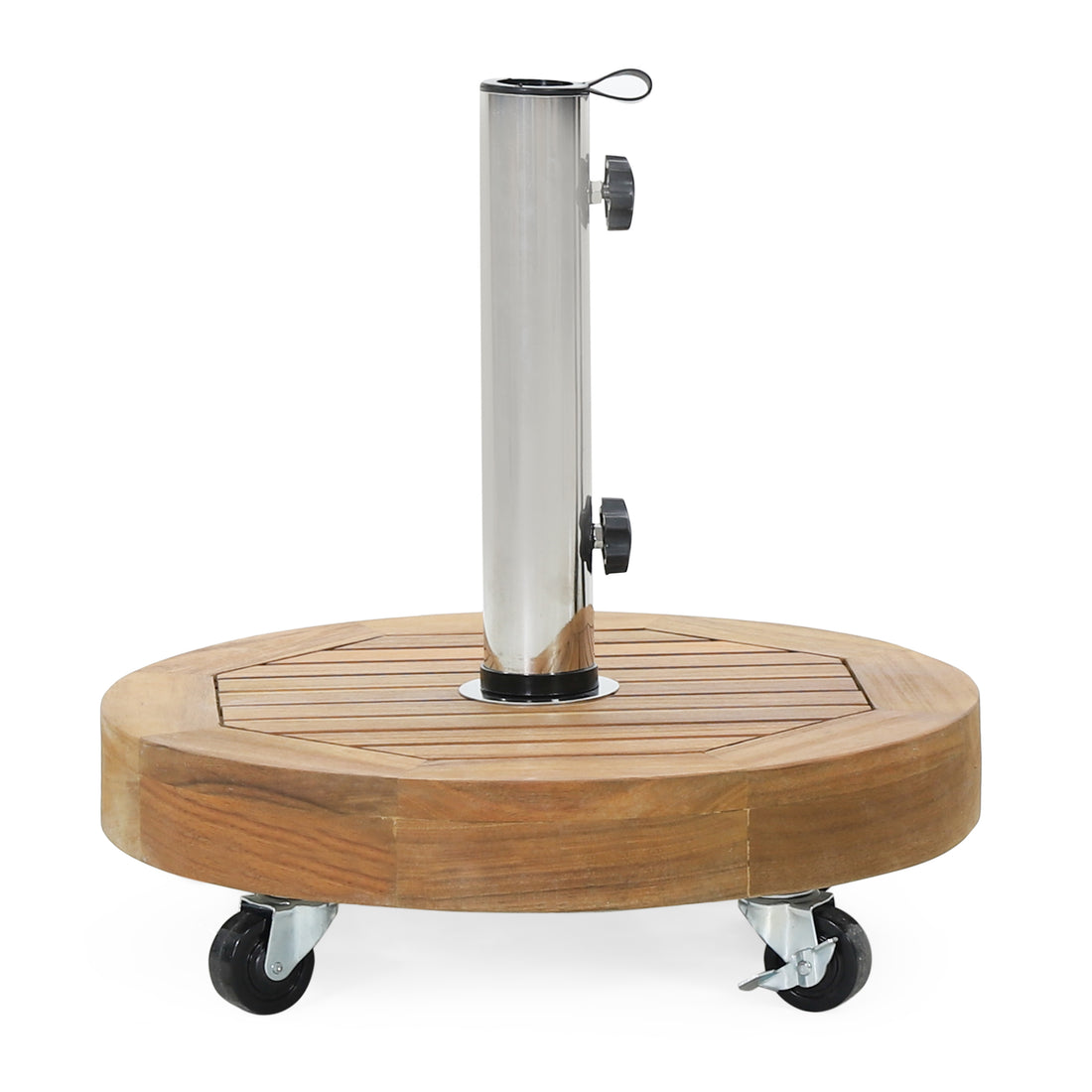 Ralph Round Umbrella Base Teak Concrete