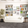 Melinda Boucle Sofa Ivory,White Boucle 3 Seat