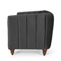 3 Seater Sofa Black Velvet 3 Seat