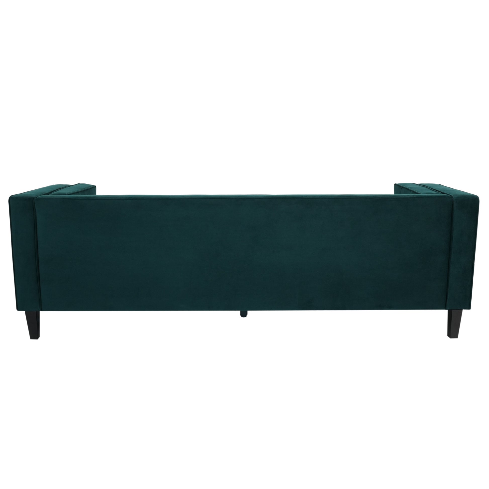 3 Seater Sofa, Upholstered Tufted Coach, Velvet Sofa, Green Frosty Green Velvet 3 Seat