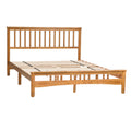 Queen Size Elegant Style Wooden Platform Bed Frame With Headboard,No Need Box Spring,Easy Assembly Queen Oak Rubber Wood