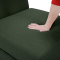 Modular Sectional 2 Seater Sofa With 2 Ottomanssleeper Sofa Bed Modular Sofa With Chaiseadjustable Arms And Backs Green Green Polyester 2 Seat