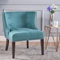 Fabric Occaisional Chair, Dark Teal Teal Fabric