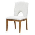 Modern 5 Piece Extendable Round Dining Table Set With 16.2Inch Removable Leaf For Small Places, Walnut Beige Wood Dining Room Solid Wood Rubberwood Round Dining Table With Chair Upholstered Chair Wood Walnut Seats 4 Removable Leaf Contemporary Round