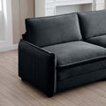 Two Seater Theater Sofa With 2 Footrest, 2 Seater Sofa With Ottoman For Small Living Spaces,Grey Corduroy Grey Corduroy 2 Seat