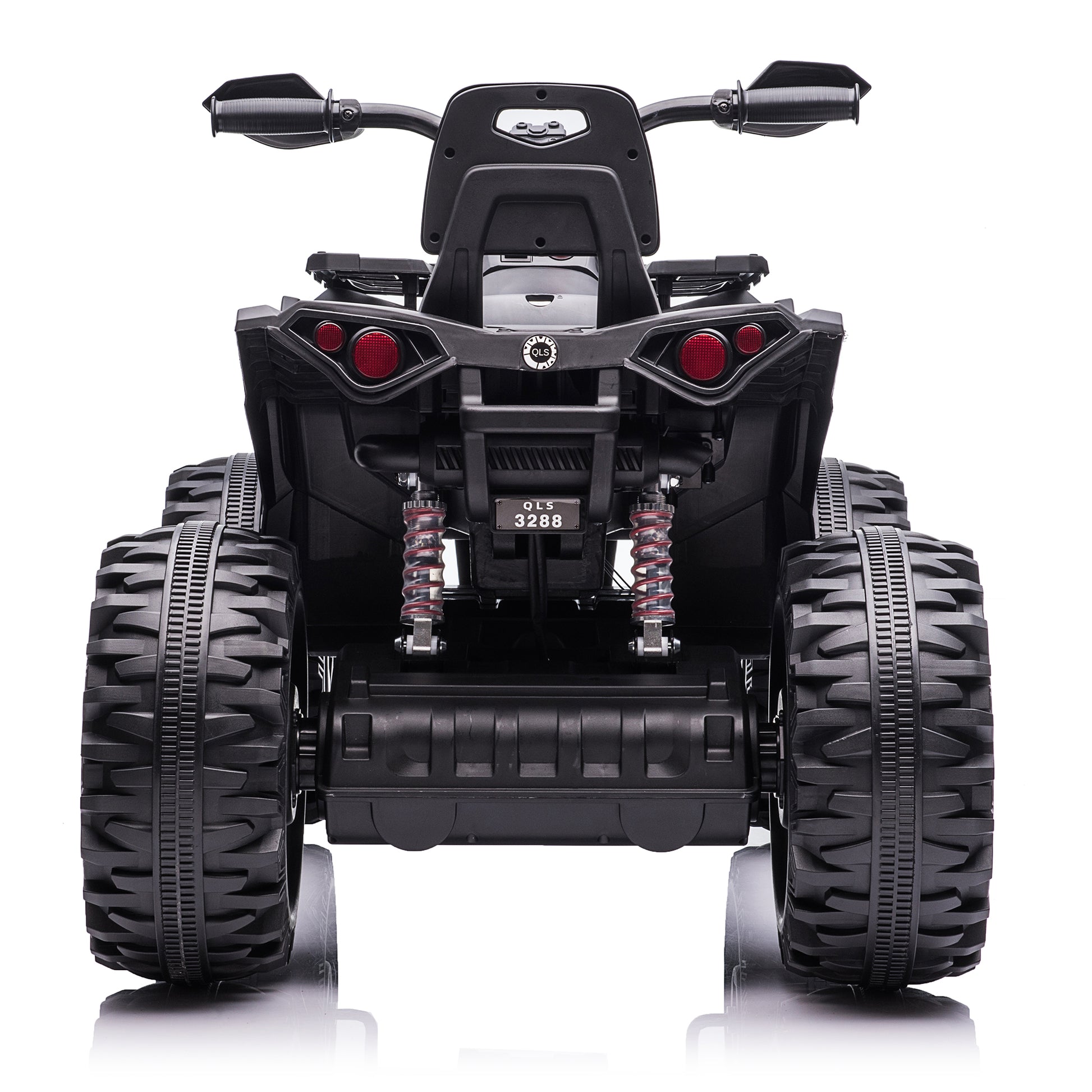 Kids Atv 4 Wheeler, 24V Kids Ride On Toy For Big Kid W Bluetooth, 800W Motor,Black Black Abs