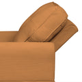 Chaise Lounge Indoor Sleeper Sofa Bed Chair Upholstered Lounge Chair For Bedroom Living Room With Rivets Brown Brown Corduroy
