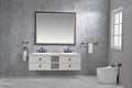 Bathroom Led Mirror Is Multi Functional And Each Function Is Controlled By A Smart Touch Button. Brown Aluminium