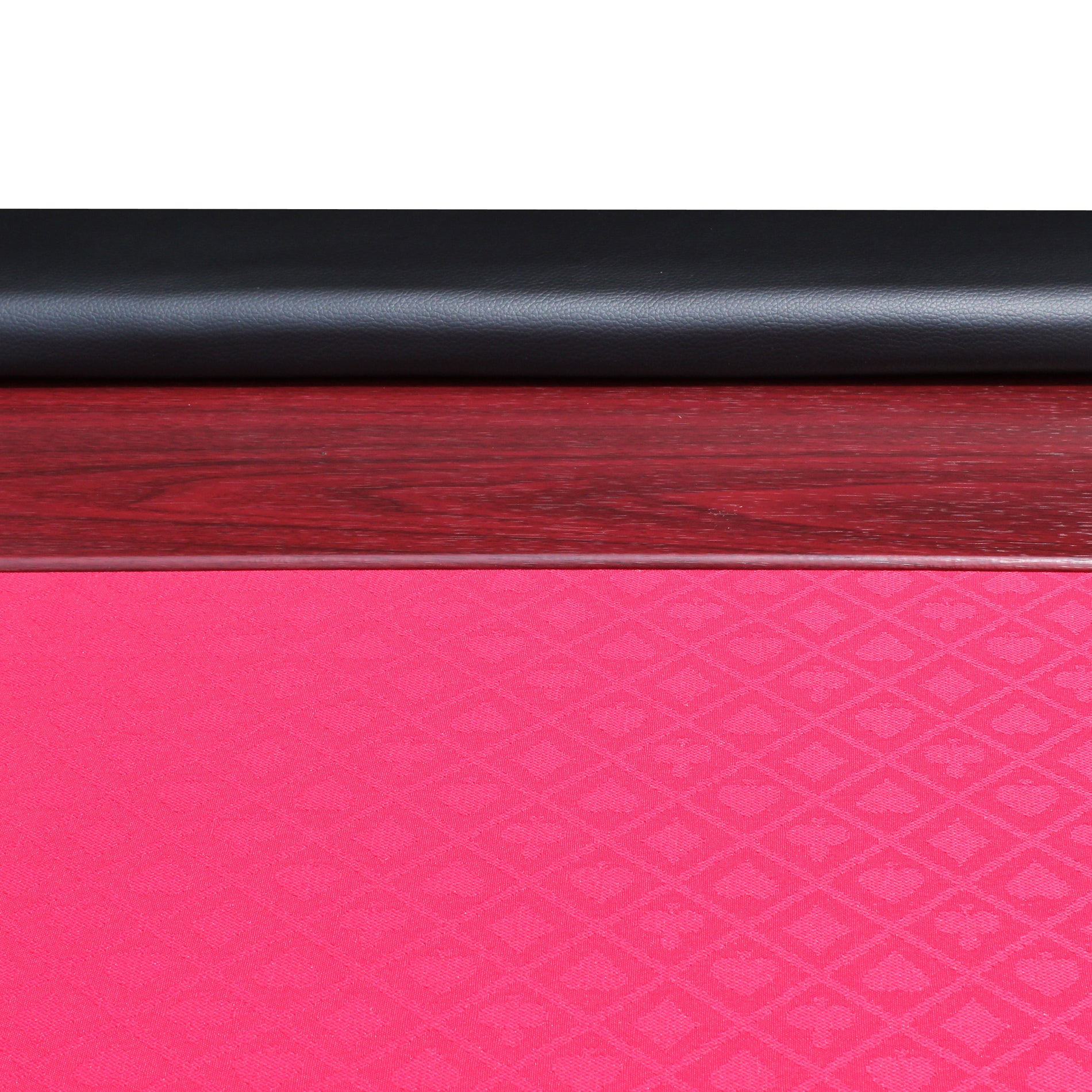 96" Poker Table For 10 Players With Speed Cloth Wooden Texture Racetrack Luna Legs Model 16365 Red Red Primary Living Space Modern Wood