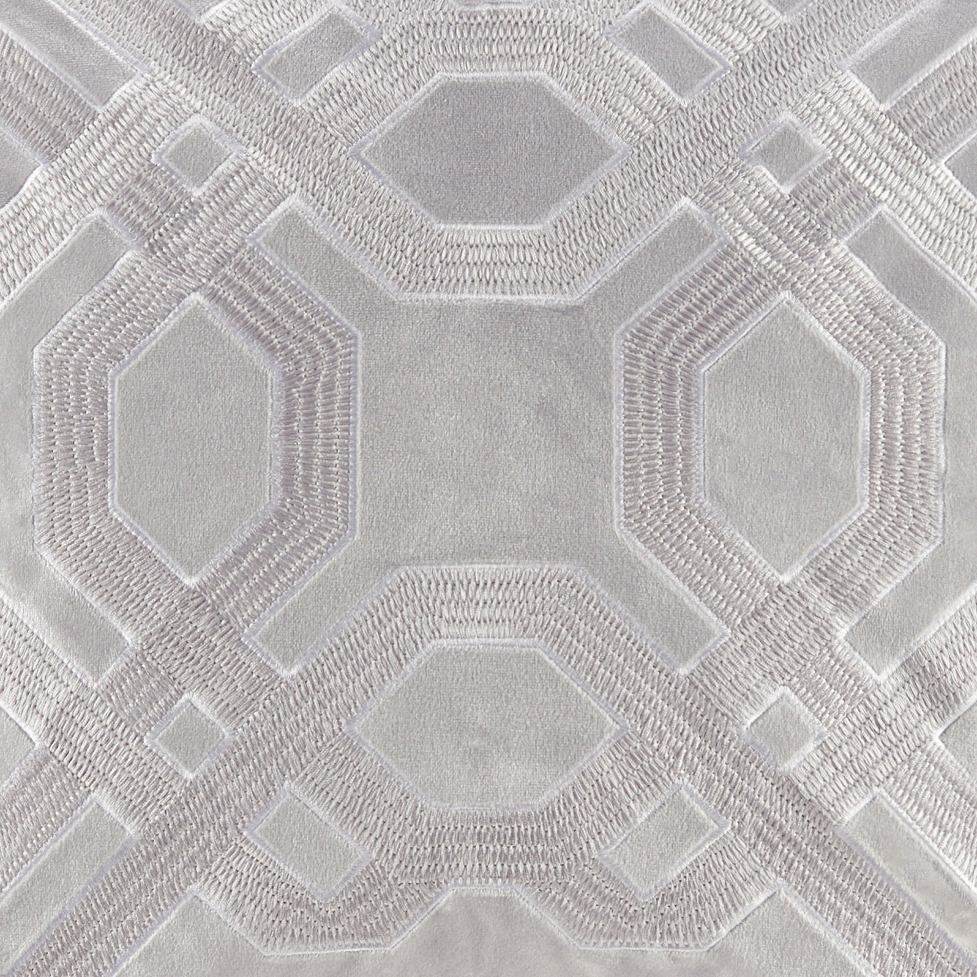 Square Decor Pillow Silver 18X18" Silver Cotton