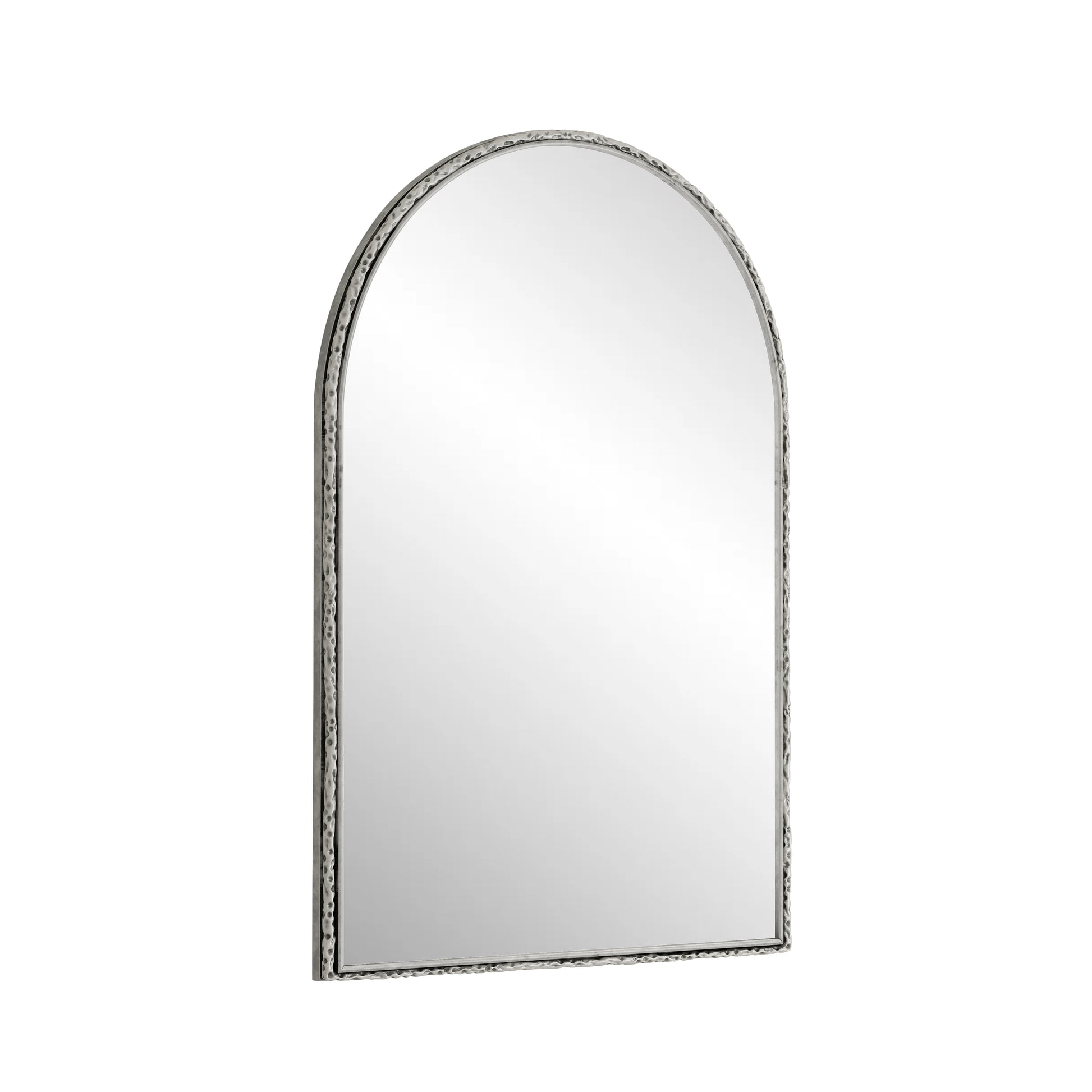 Arched Mirror,Wall Mirror For Bathroom,Vanity Mirror Or Wall Decor Arch Mirror For Livingroom Bedroom Entryway,Silver Silver Glass,Mdf Iron