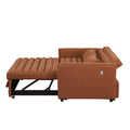 Soft Boucle Convertible Two Bedroom Sofa With Adjustable Back, 2 Seater Sofa, Pull Out Bed, 2 Waist Pillows For Small Living Rooms And Apartments Light Brown Foam Boucle 2 Seat