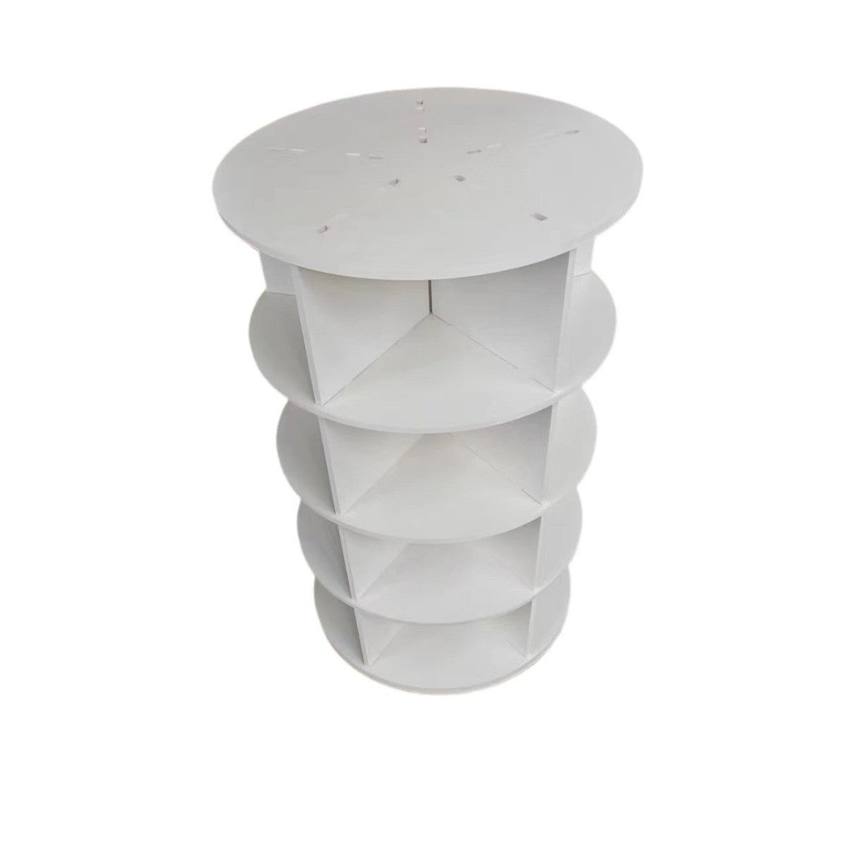 7 Tier Rotating Shoe Rack Tower, Spinning Shoe Display, 360 Shoe Rack Storage Round Carousel, Vertical Handbag Rotate Shoes Closet Organization, Christmas Gift White White Pvc