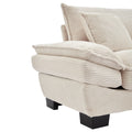 Corduroy Sofa Sleeper Couch Loveseat Sofa With Pillows Comfy Upholstered Deep Seat Sofa For Bedroom,Living Room,Apartment,Office,Dorm Beige Corduroy Beige Foam Upholstered 2 Seat