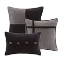 7 Piece Faux Suede Comforter Set Grey King King Grey Polyester