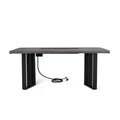 Jett Dining Fire Table Top 40,000Btu Tank Outside Grey Magnesium Oxide