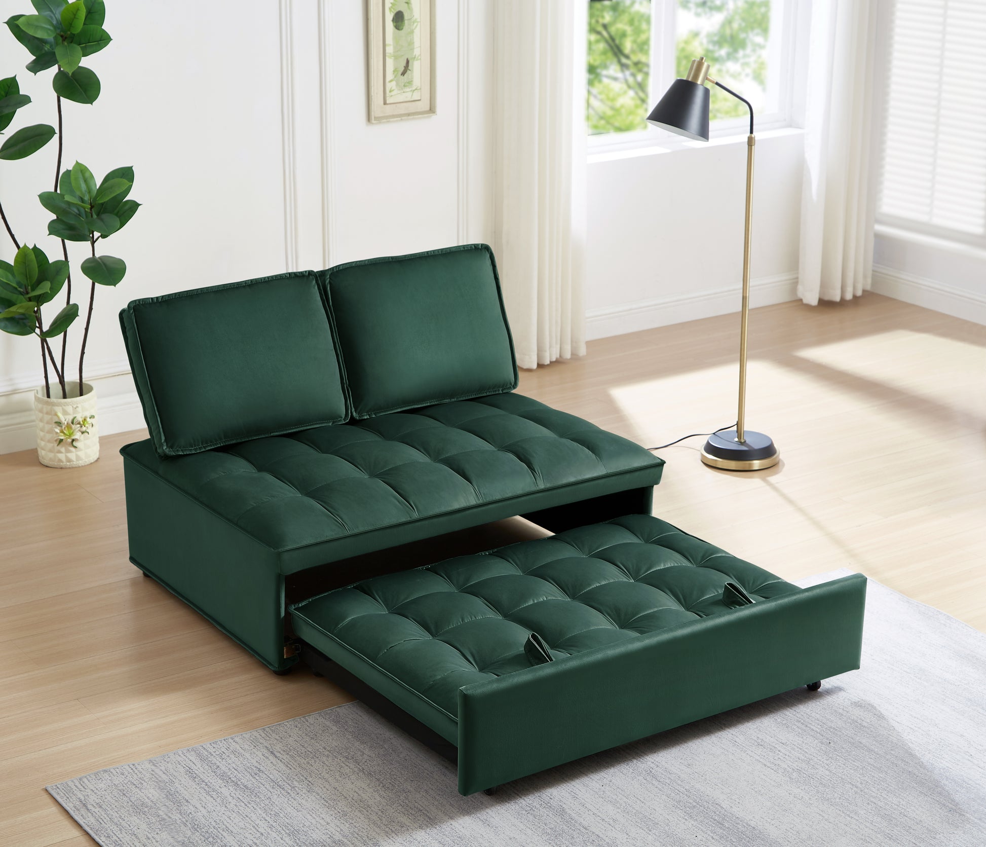 Green Velvet Loveseat Sofa Bed Green Velvet Foam Velvet 2 Seat