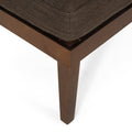 Chaise Lounge Brown Fabric