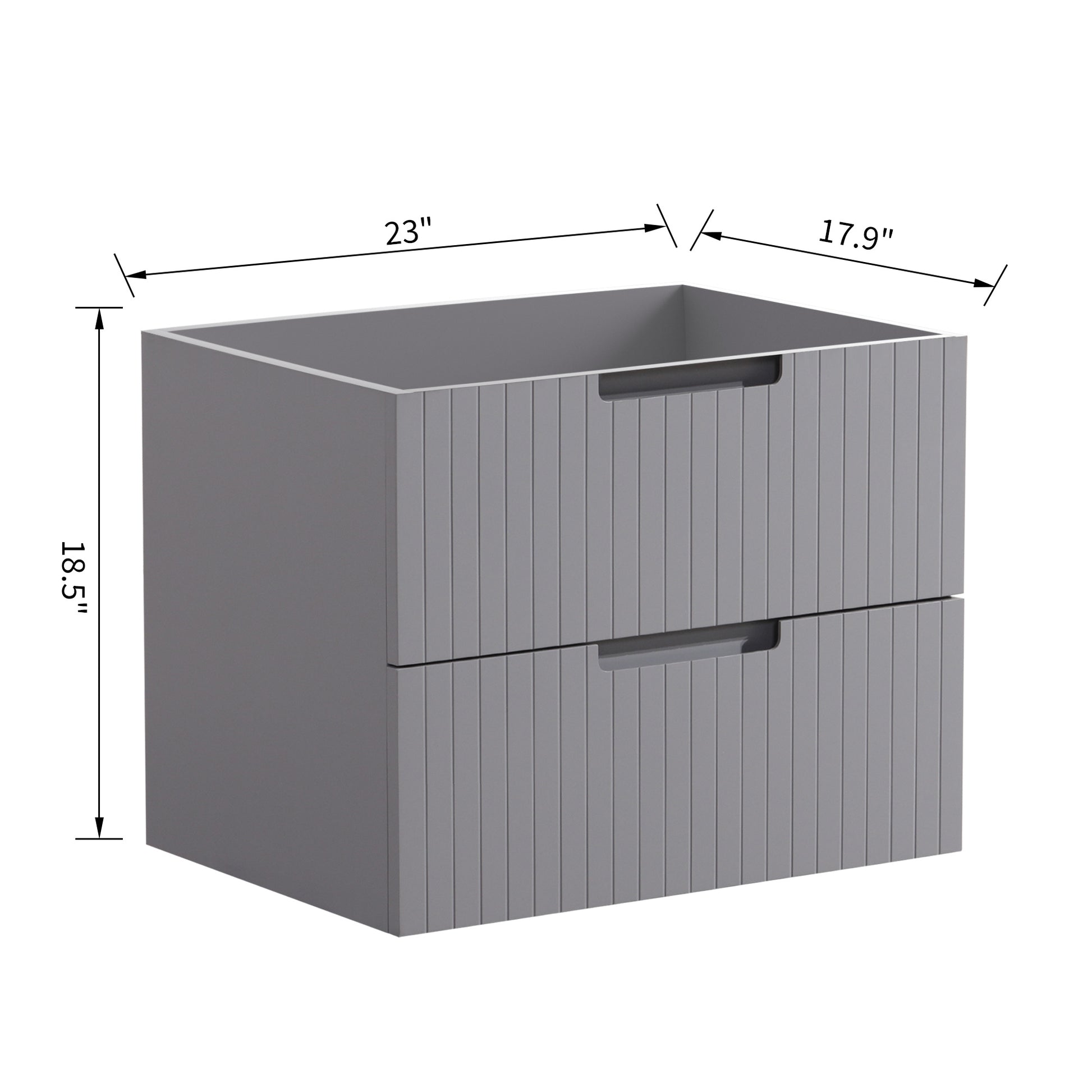 Hk2301 24 Gy Cabinet Grey Mdf