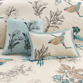7 Piece Printed Cotton Twill Comforter Set Khaki King King Khaki Cotton