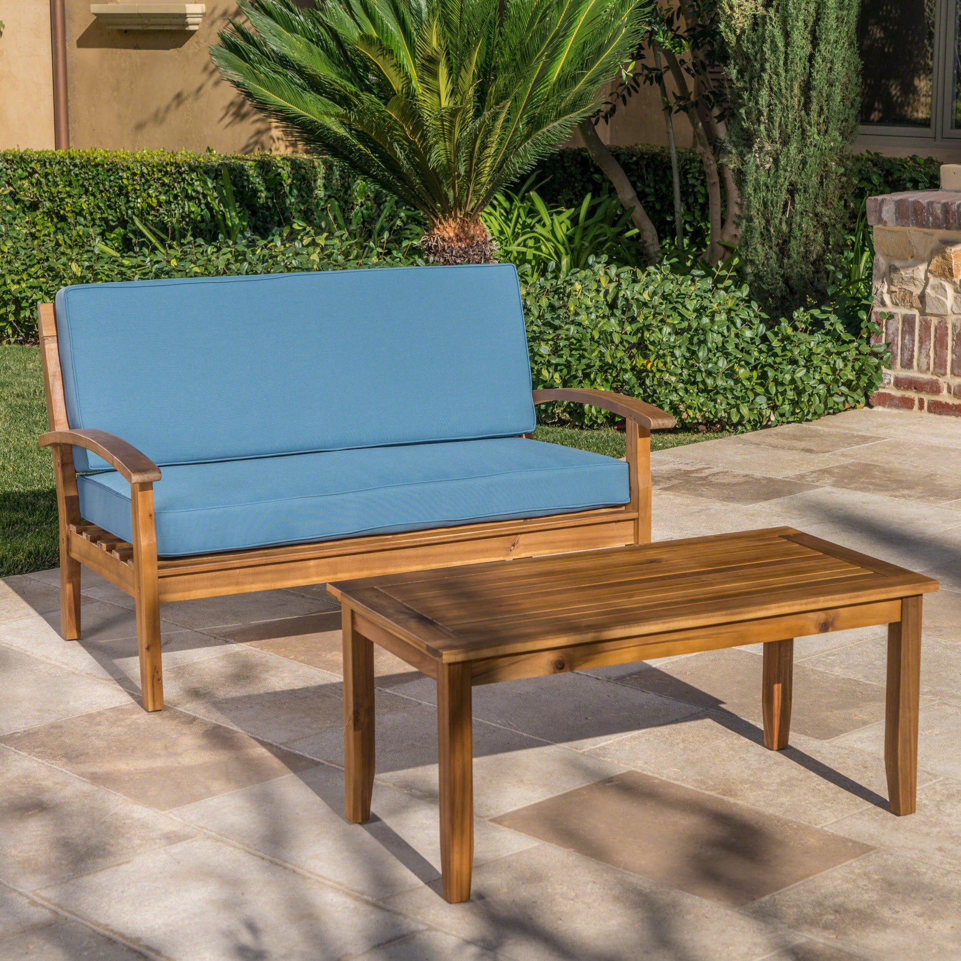 Peytonseat Coffee Table Teak Acacia Wood