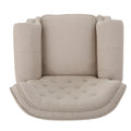 Push Rack Recliner Wheat Fabric