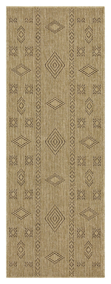 Earth Gc Ntl1002 Jute Mocha 2 Ft. 7 In. X 7 Ft. 3 In. Indoor Outdoor Area Rug Natural & Light Brown Polyester Polypropylene