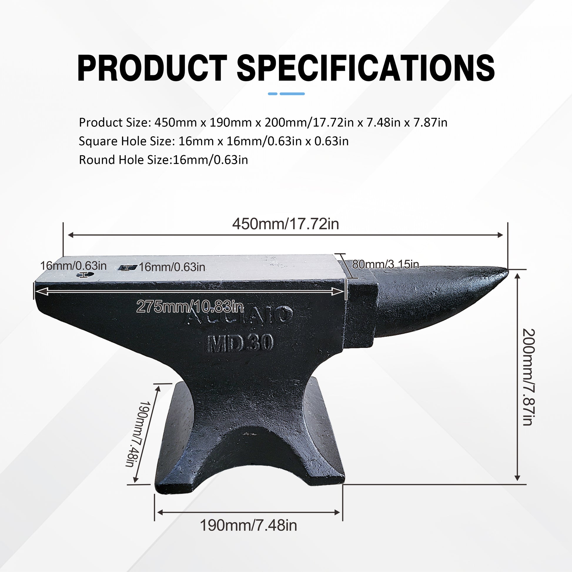 Single Horn Anvil 66Lbs Cast Steel Anvil Blacksmith For Sale Forge Tools And Equipment Anvil Rugged Round Horn Anvil Blacksmith Jewelers Metalsmith Blacksmith Tool Black Carbon Steel